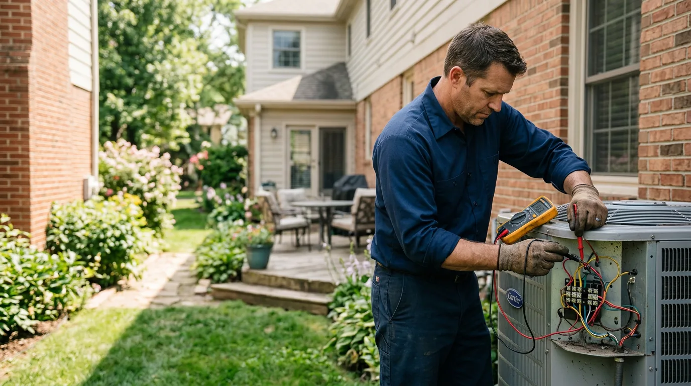 HVAC technician working near Landis, NC